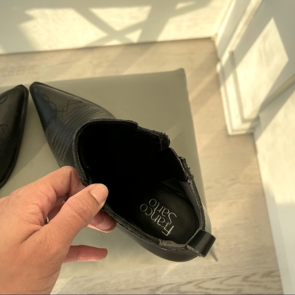 Franco Sarto 100% genuine leather western ankle boots size 8.5 - Picture 6 of 9